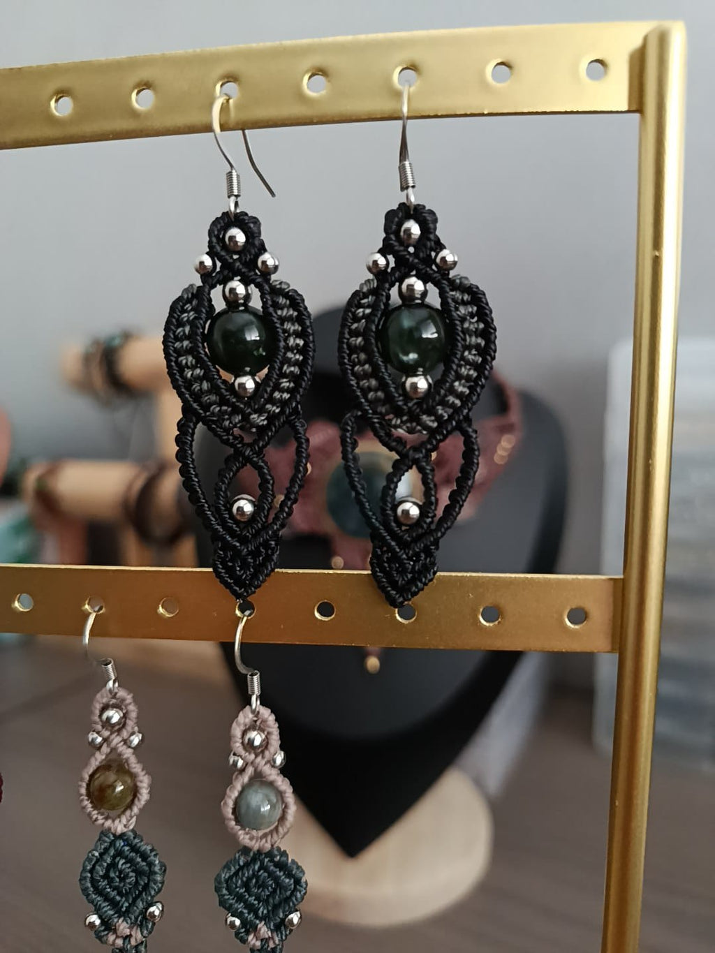 Collection "Appelle-moi sorcière" Boucles d'oreilles "Eclipse Intérieure"
